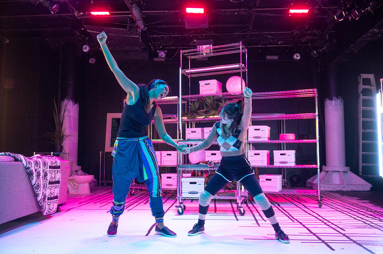 Rebecca S’manga Frank and Elise Kibler in "Is Edward Snowden Single?" by Kate Cortesi.